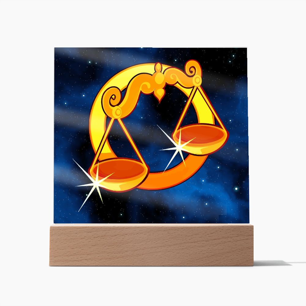 Zodiac Sign Libra - Square Acrylic Plaque