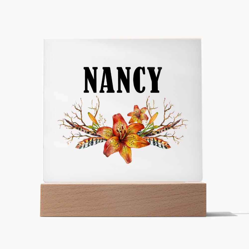 Nancy v3 - Square Acrylic Plaque
