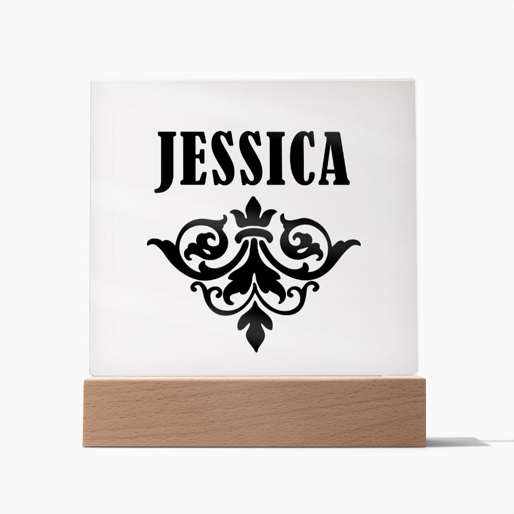 Jessica v01 - Square Acrylic Plaque
