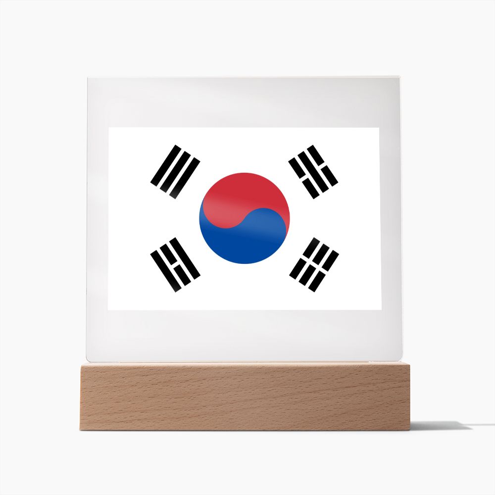 Korean Flag - Square Acrylic Plaque