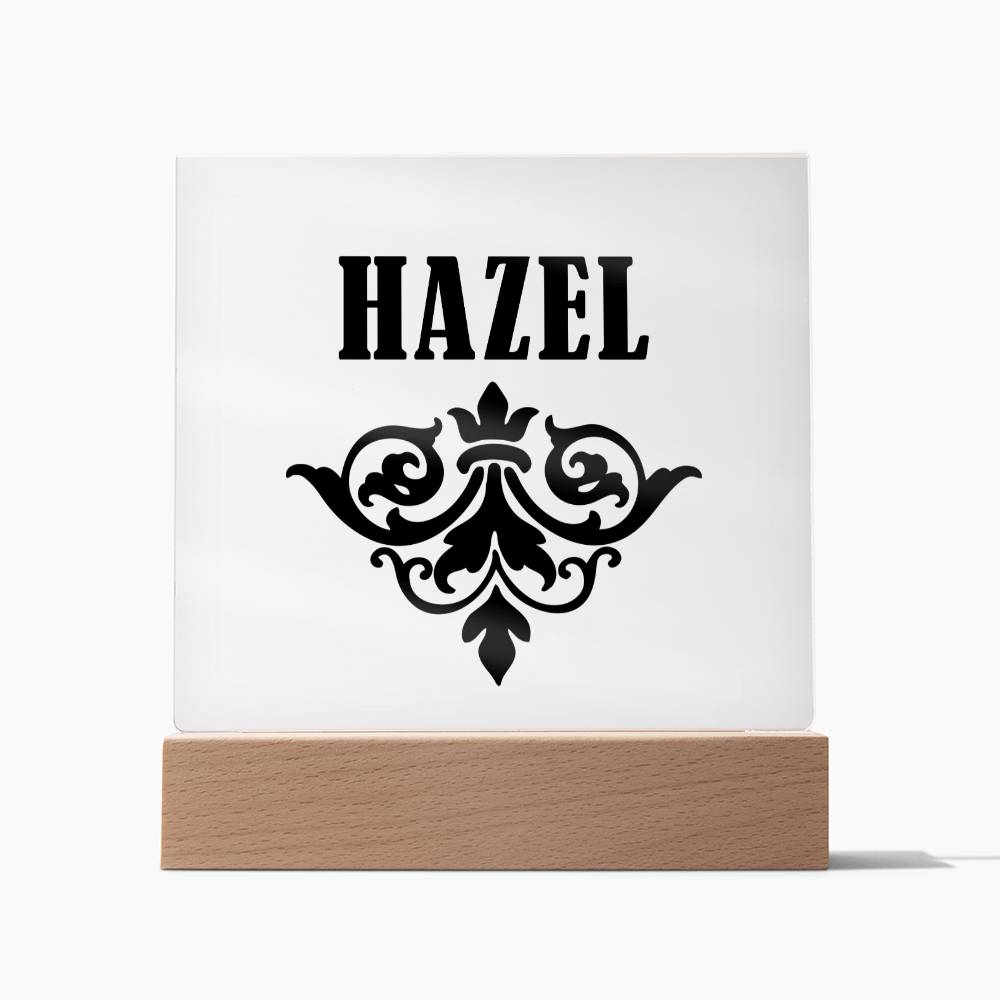 Hazel v01 - Square Acrylic Plaque