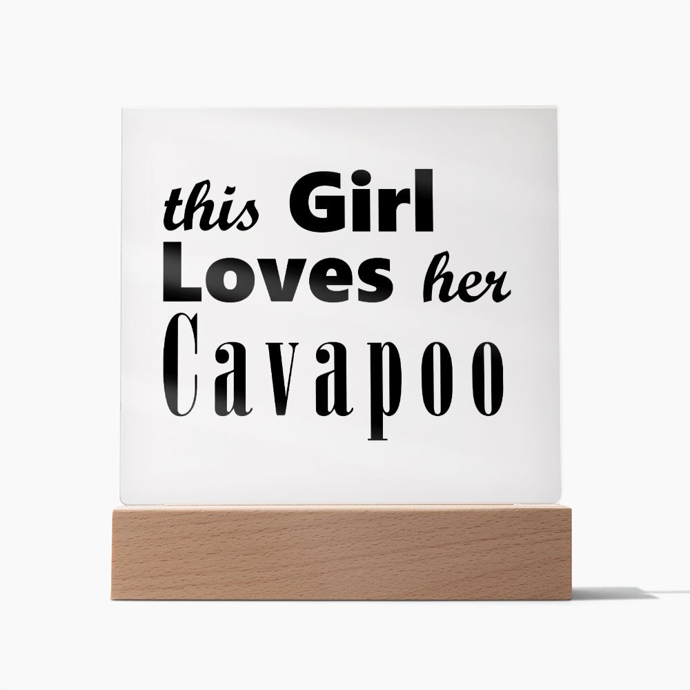 Cavapoo - Square Acrylic Plaque