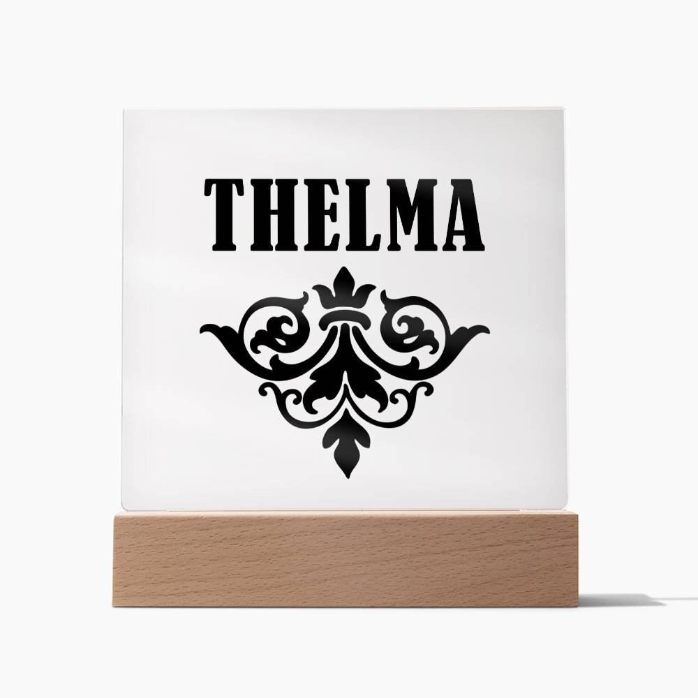 Thelma v01 - Square Acrylic Plaque