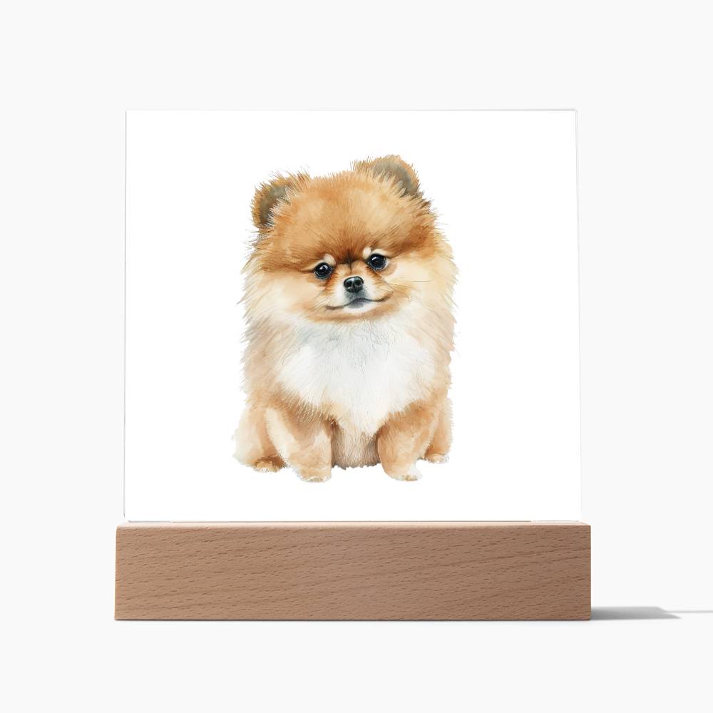Dog Lover Collection (Watercolor) 11 - Square Acrylic Plaque
