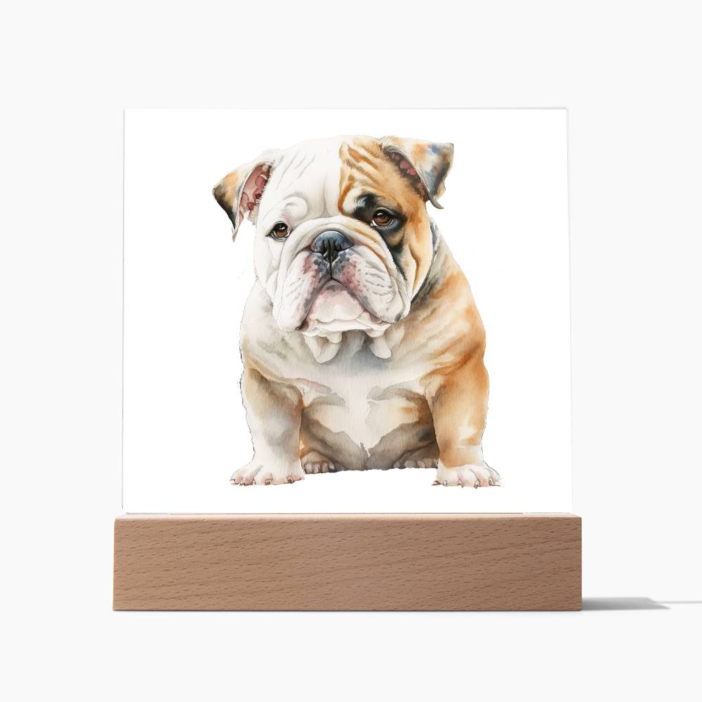 Dog Lover Collection (Watercolor) 09 - Square Acrylic Plaque