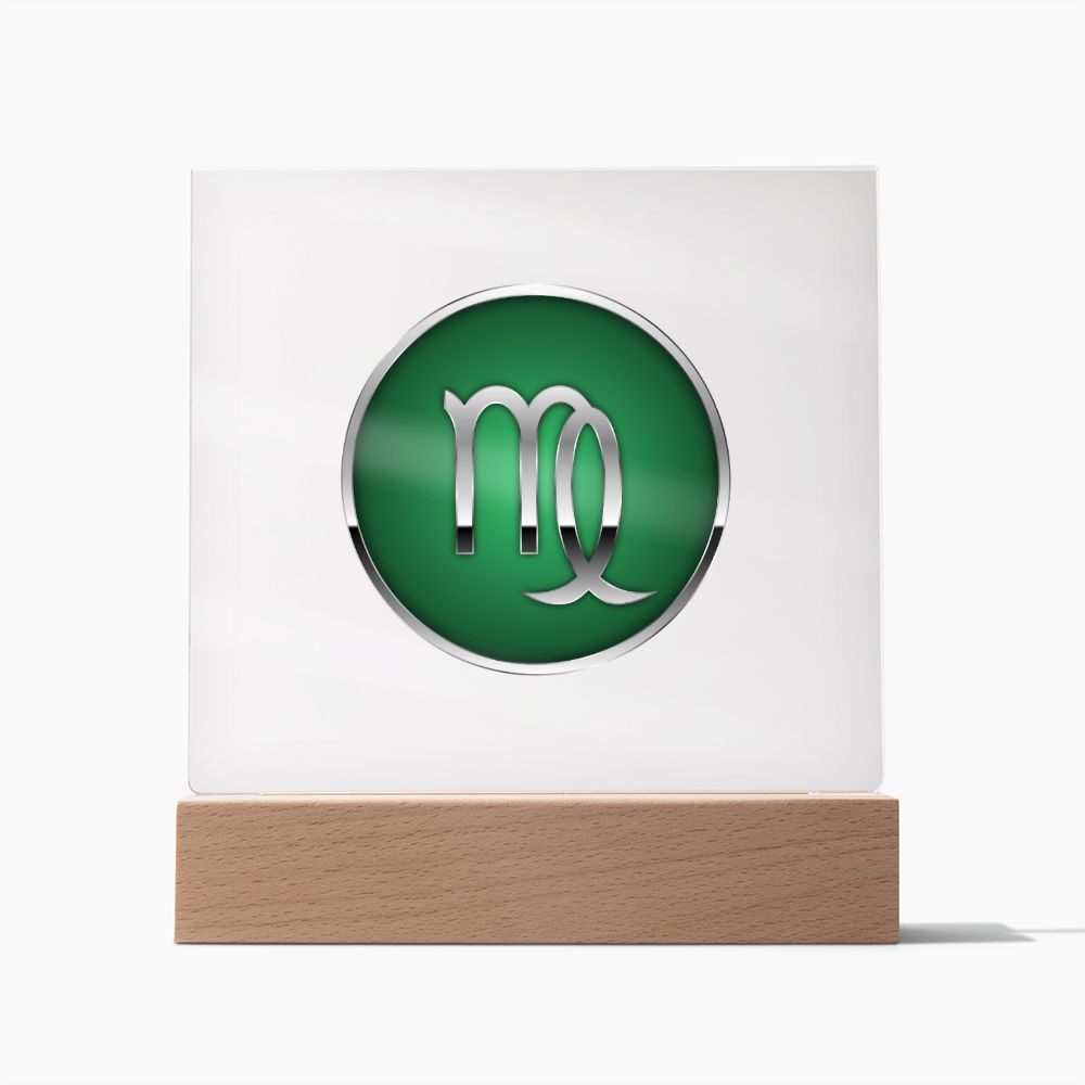 Zodiac Sign Virgo v2 - Square Acrylic Plaque