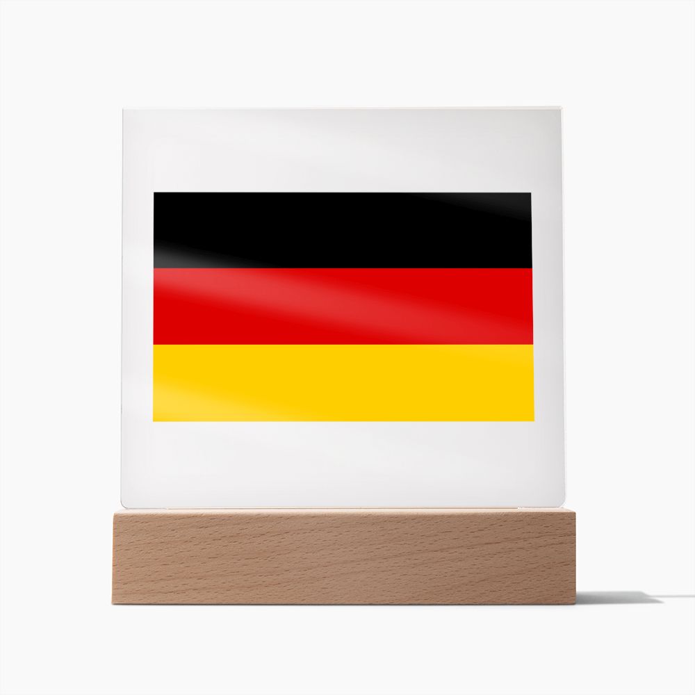 German Flag - Square Acrylic Plaque