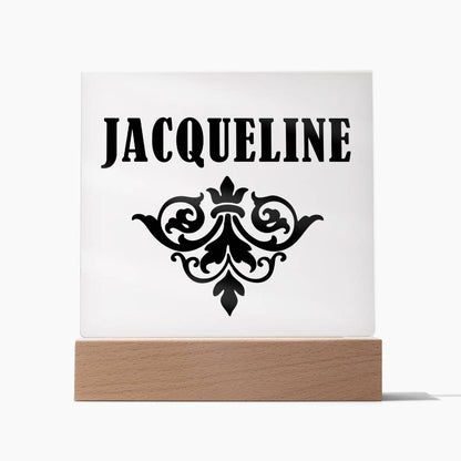 Jacqueline v01 - Square Acrylic Plaque