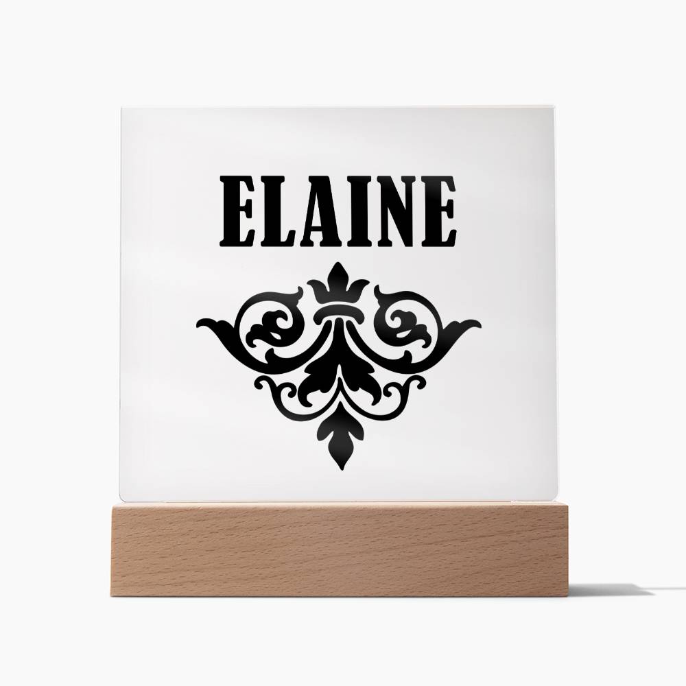 Elaine v01 - Square Acrylic Plaque