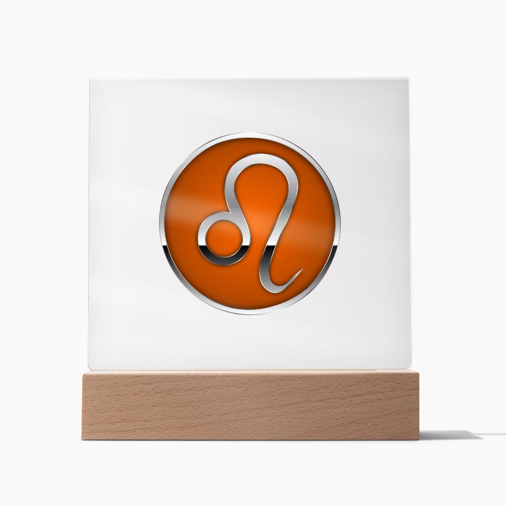 Zodiac Sign Leo v2 - Square Acrylic Plaque