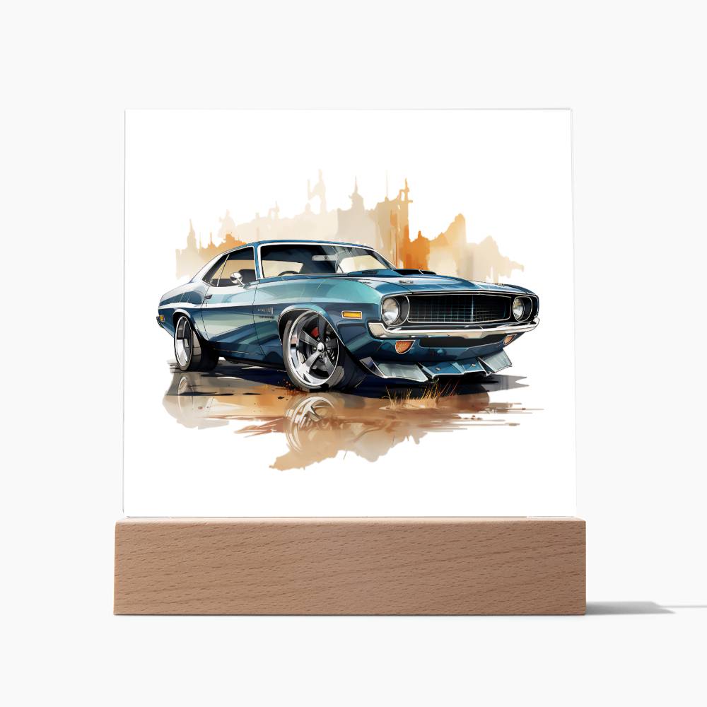 Muscle Car 03 - Square Acrylic Plaque