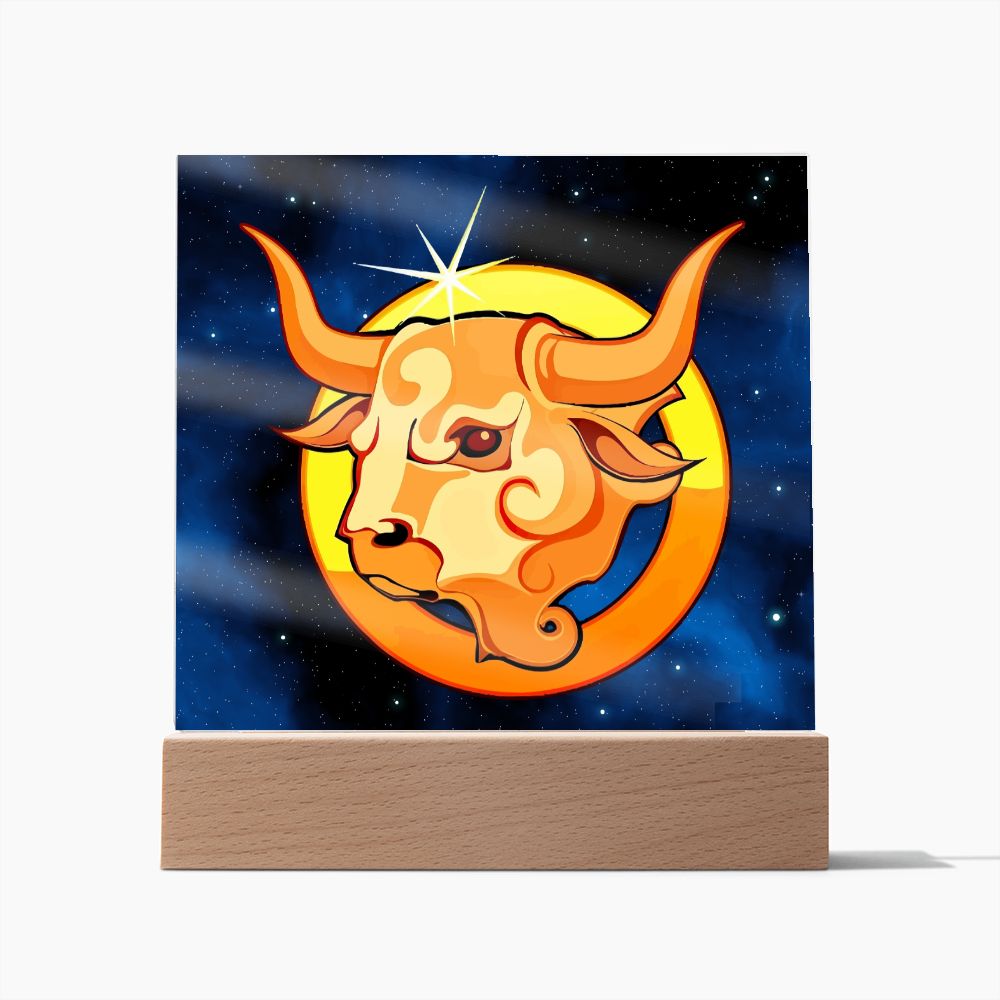 Zodiac Sign Taurus - Square Acrylic Plaque