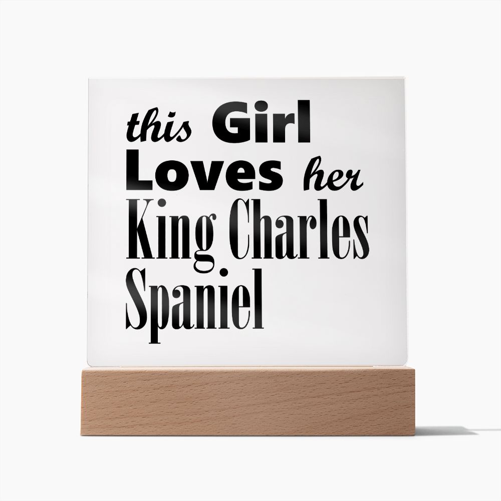 King Charles Spaniel - Square Acrylic Plaque