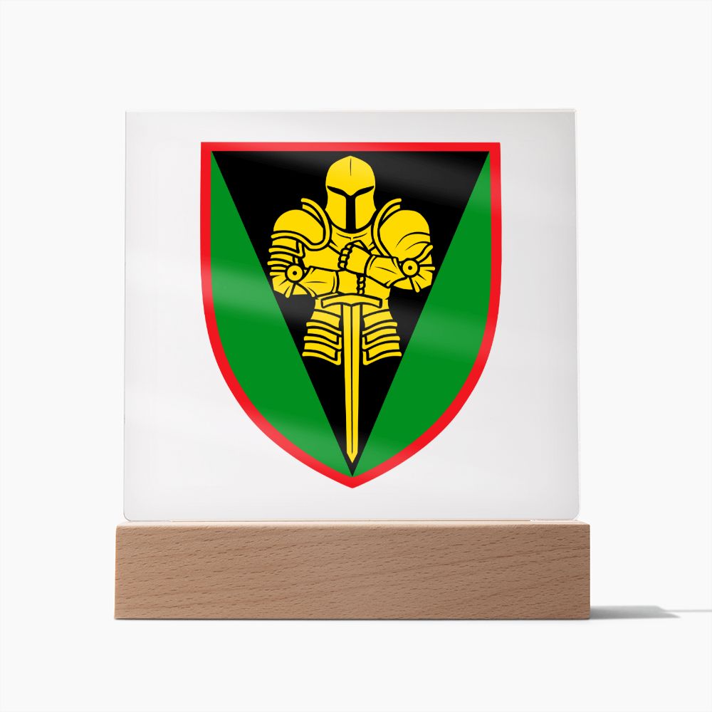 17th Tank Brigade (Ukraine) - Square Acrylic Plaque