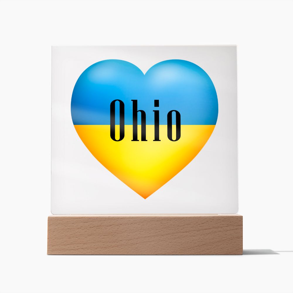 Ukrainian In Ohio - Square Acrylic Plaque