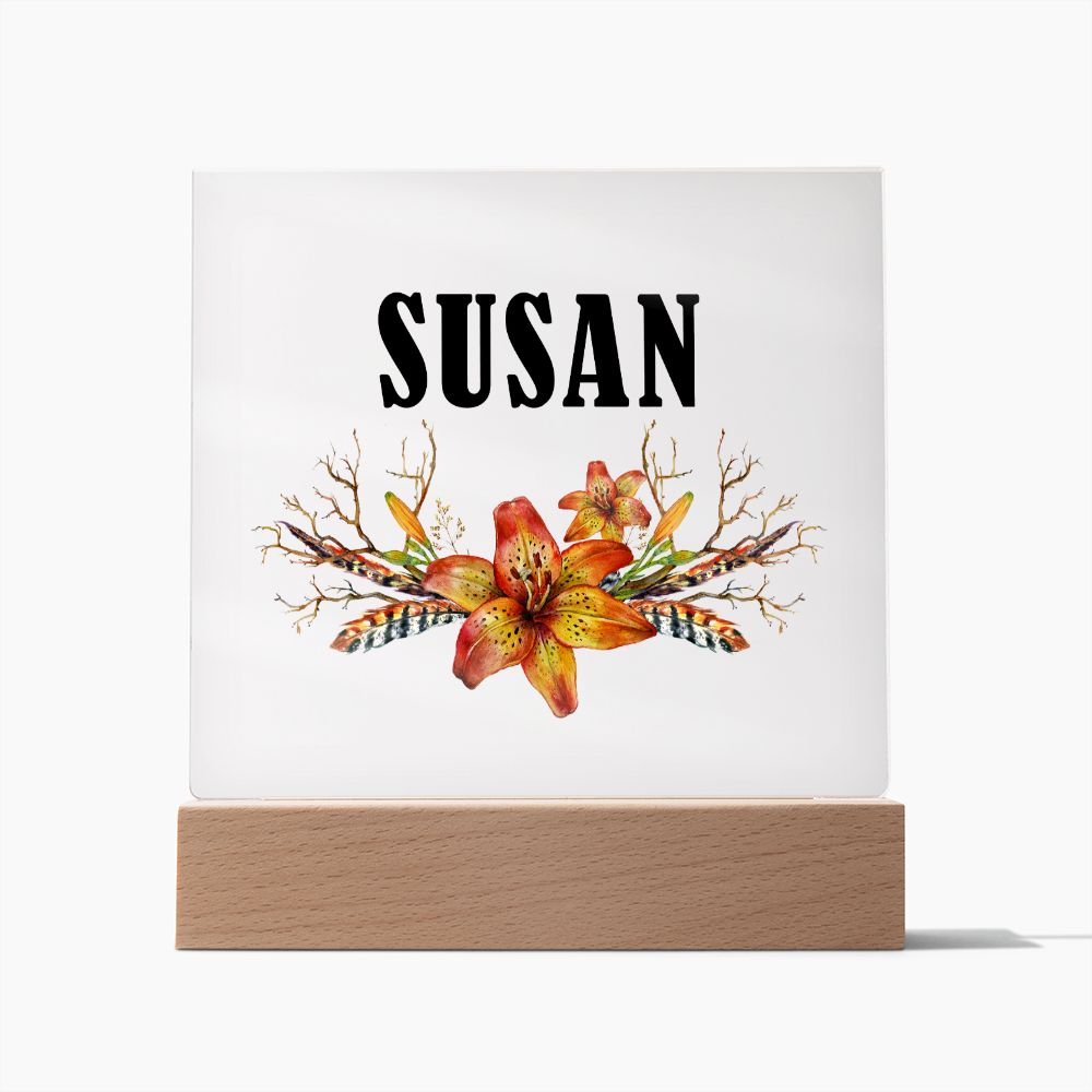Susan v3 - Square Acrylic Plaque