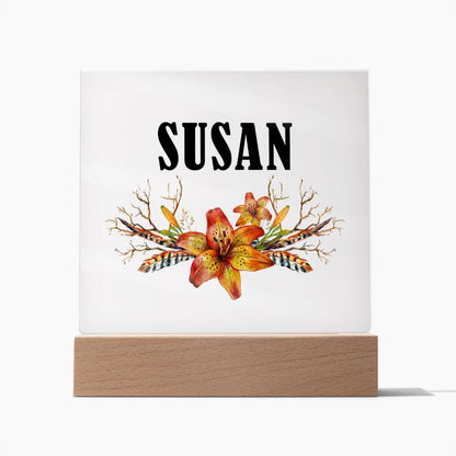 Susan v3 - Square Acrylic Plaque