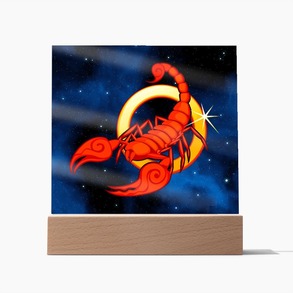 Zodiac Sign Scorpio - Square Acrylic Plaque