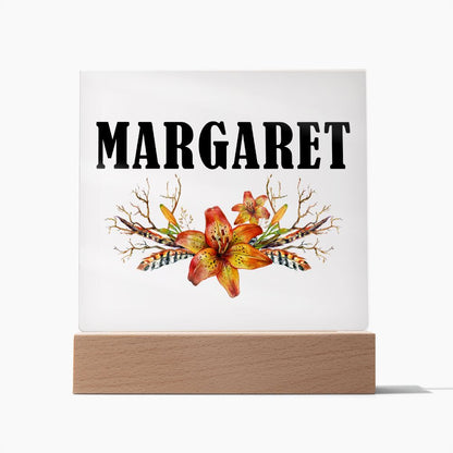 Margaret v3 - Square Acrylic Plaque