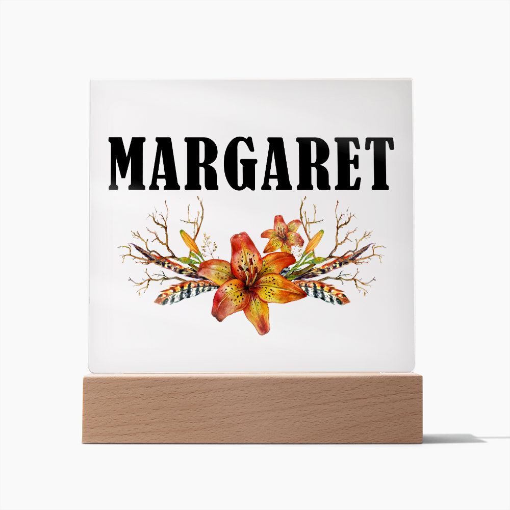 Margaret v3 - Square Acrylic Plaque