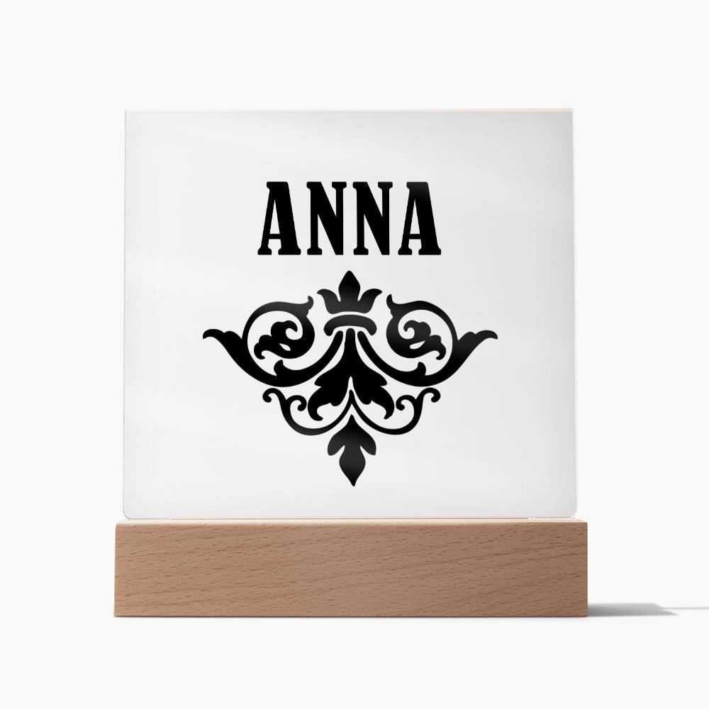 Anna v01 - Square Acrylic Plaque