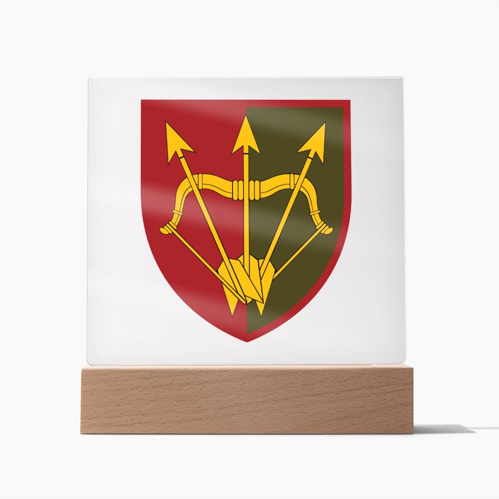 1129th Air Defence Missile Regiment (Ukraine) - Square Acrylic Plaque