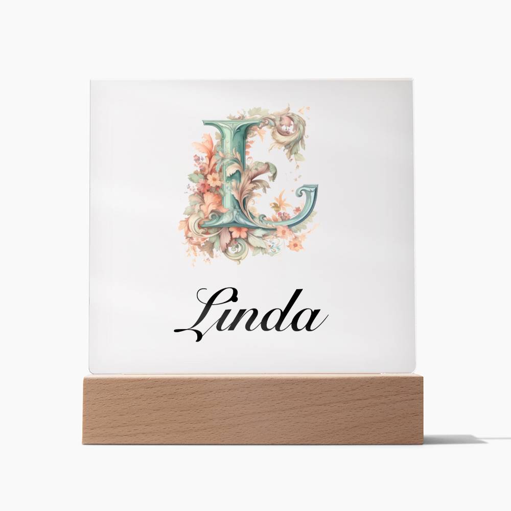 Linda 01 - Square Acrylic Plaque