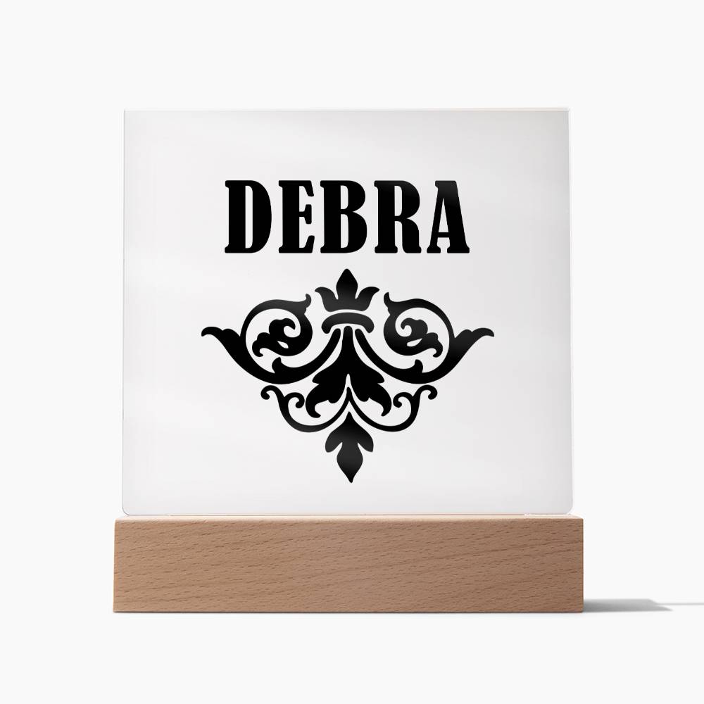 Debra v01 - Square Acrylic Plaque