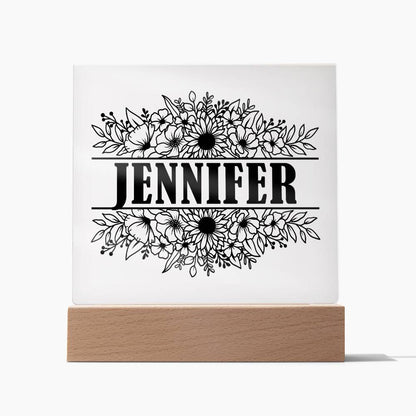 Jennifer v2 - Square Acrylic Plaque