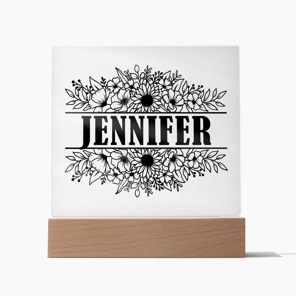 Jennifer v2 - Square Acrylic Plaque