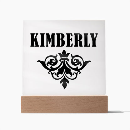 Kimberly v01 - Square Acrylic Plaque