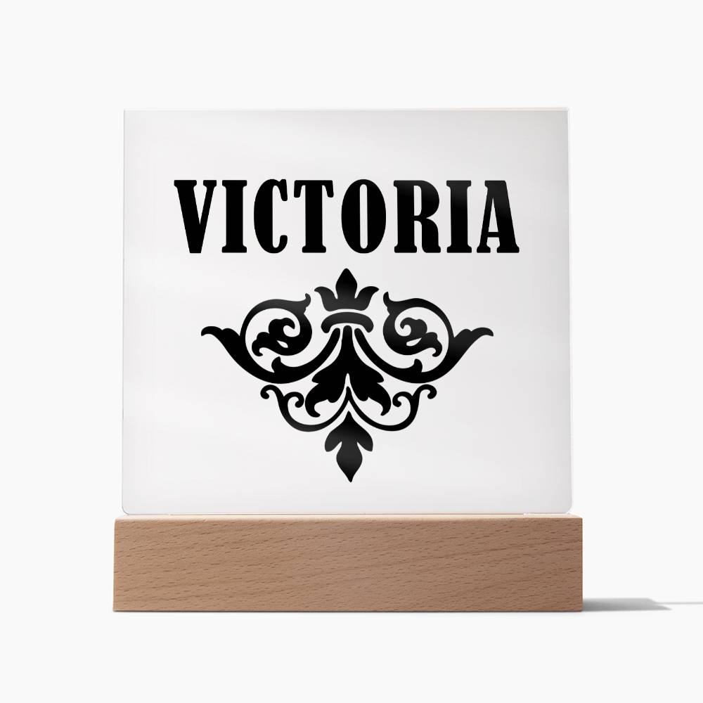 Victoria v01 - Square Acrylic Plaque