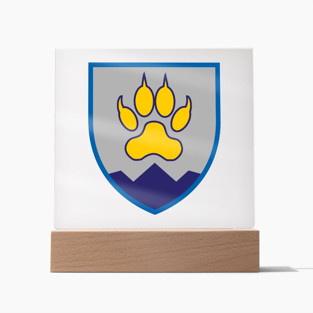 15th Mountain Assault Battalion (Ukraine) - Square Acrylic Plaque