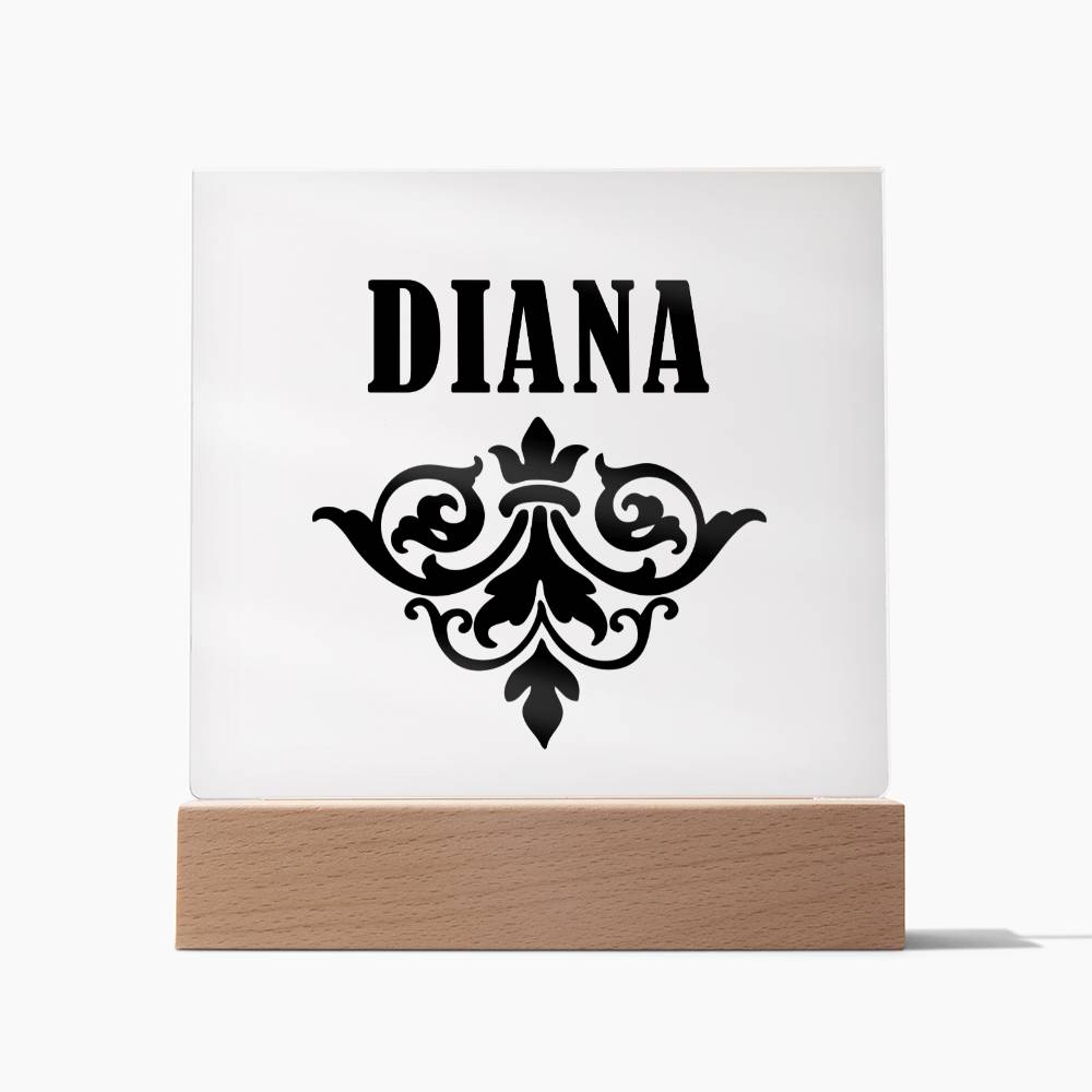 Diana v01 - Square Acrylic Plaque