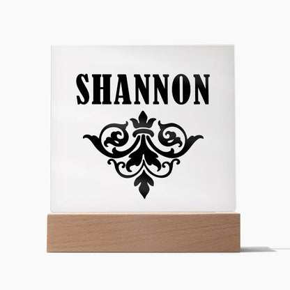 Shannon v01 - Square Acrylic Plaque