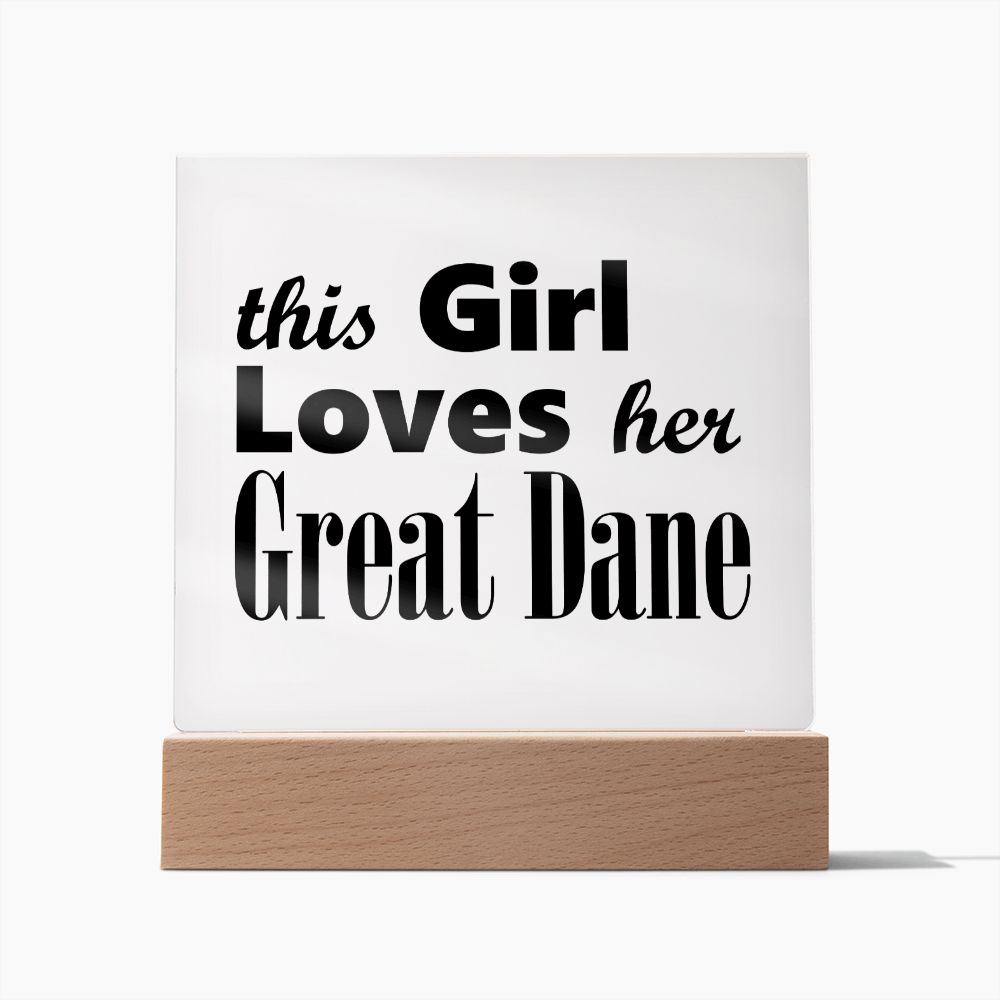 Great Dane - Square Acrylic Plaque