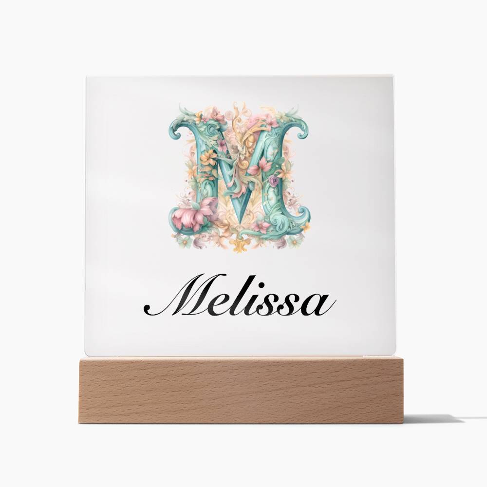 Melissa 01 - Square Acrylic Plaque