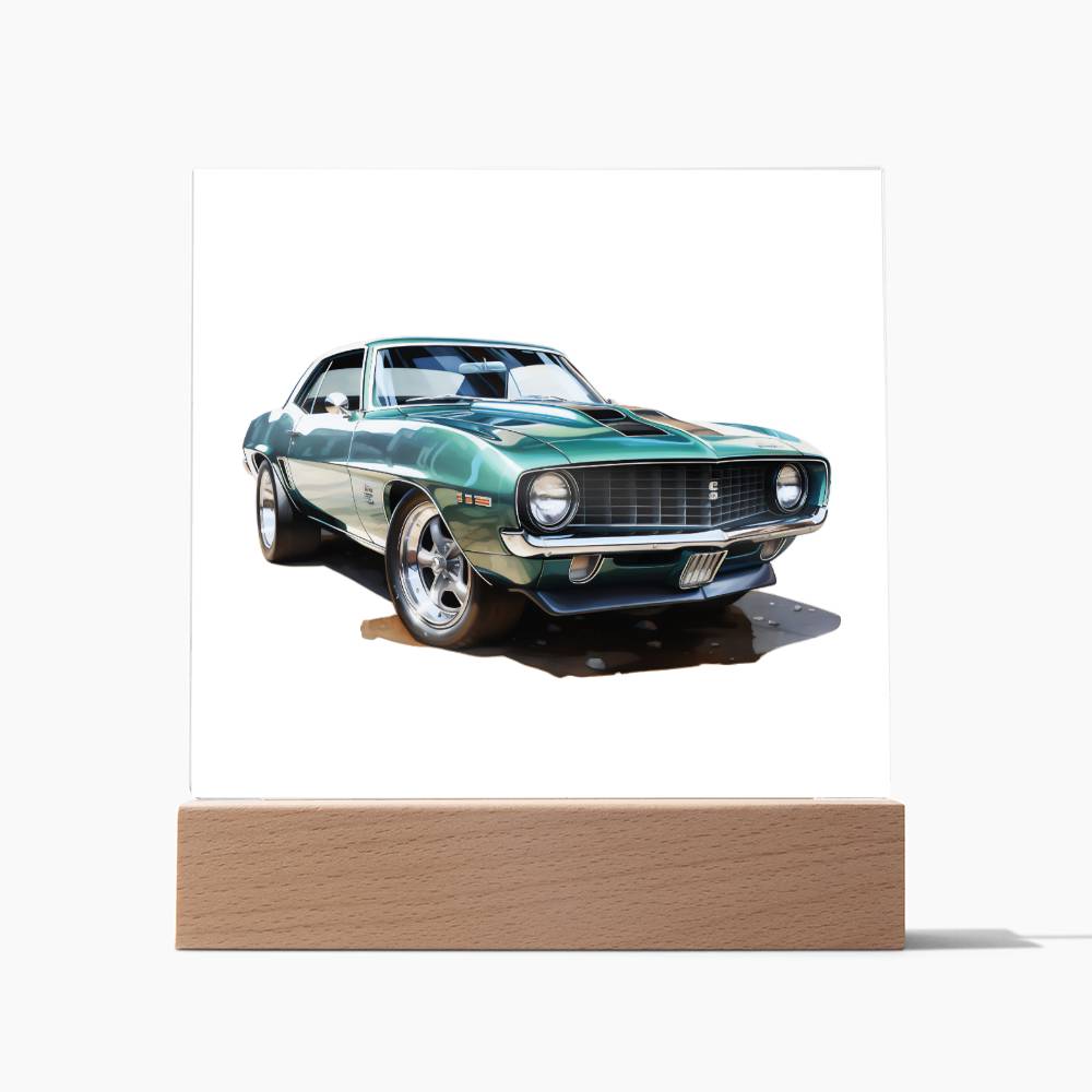 Muscle Car 09 - Square Acrylic Plaque