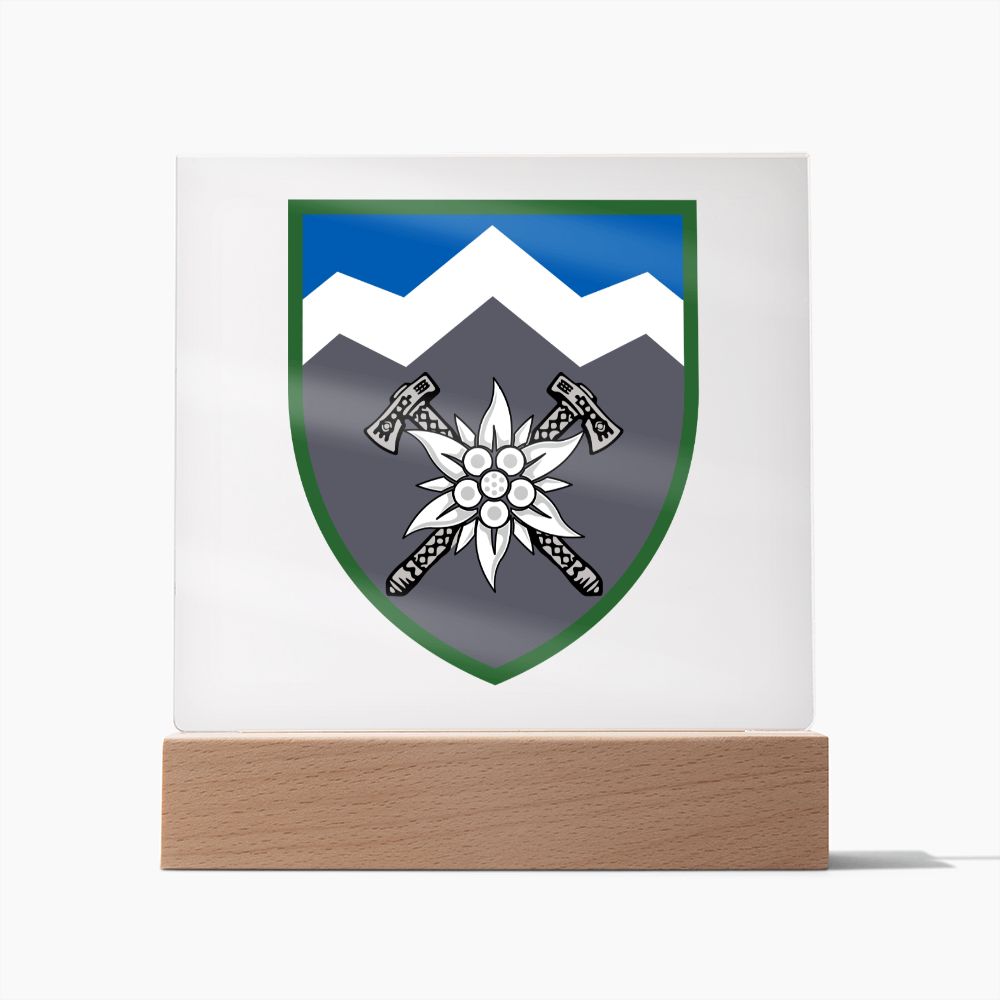 10th Mountain Assault Brigade (Ukraine) - Square Acrylic Plaque