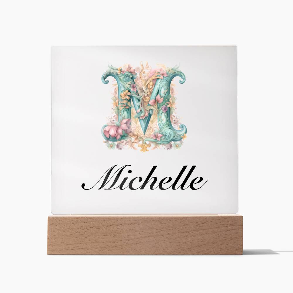 Michelle 01 - Square Acrylic Plaque