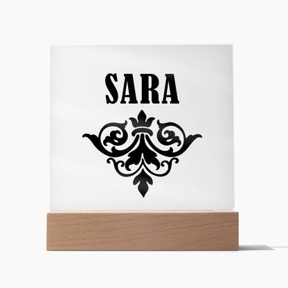 Sara v01 - Square Acrylic Plaque