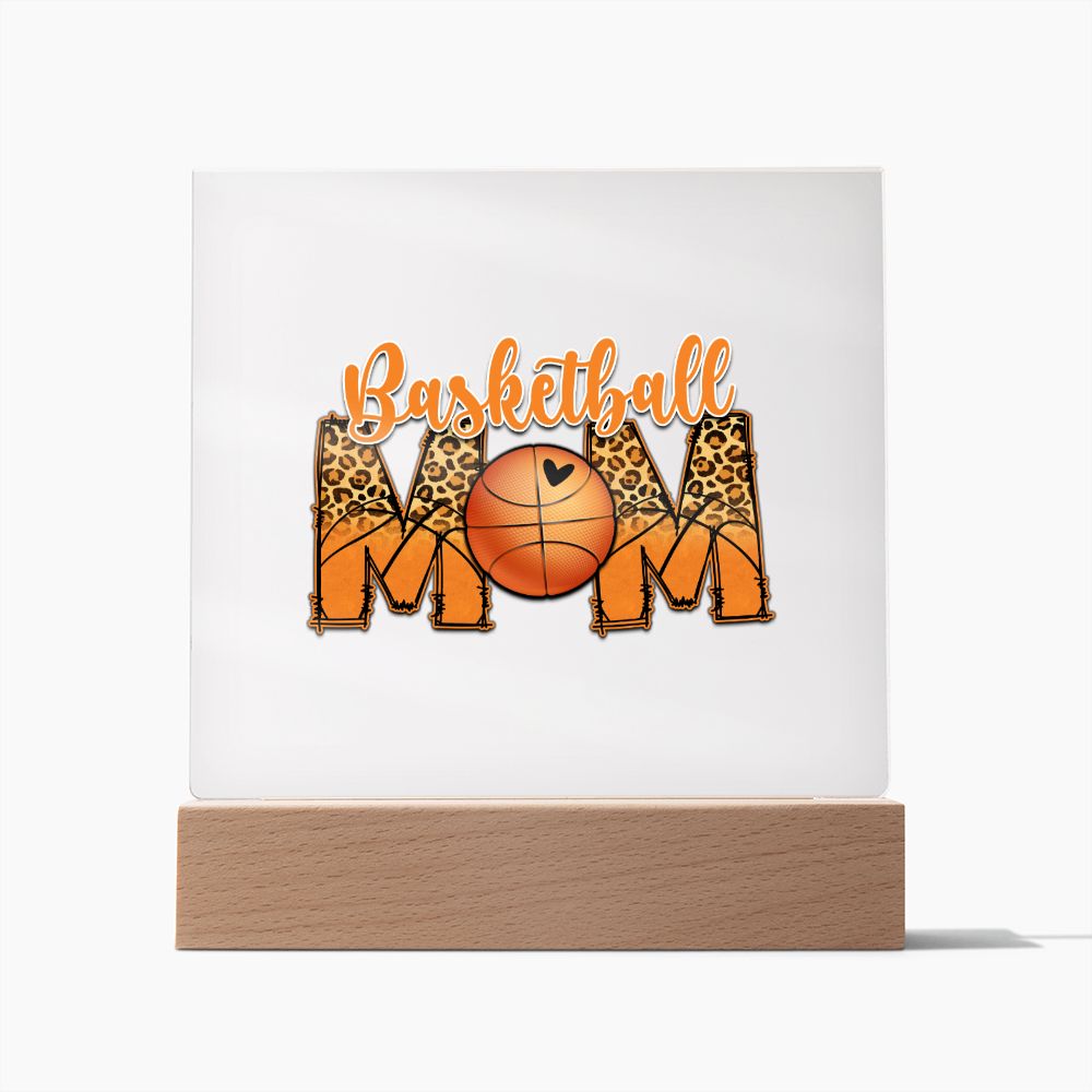 Basketball Mom - Square Acrylic Plaque