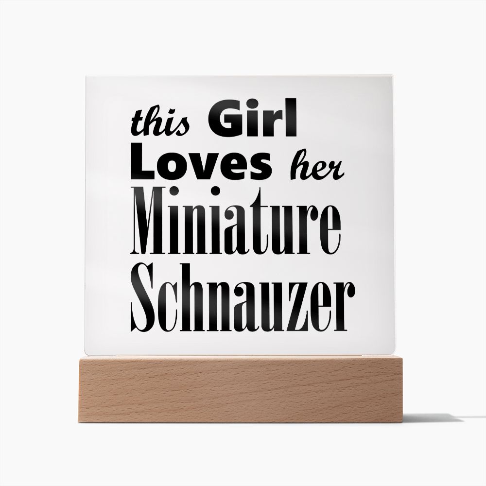 Miniature Schnauzer - Square Acrylic Plaque