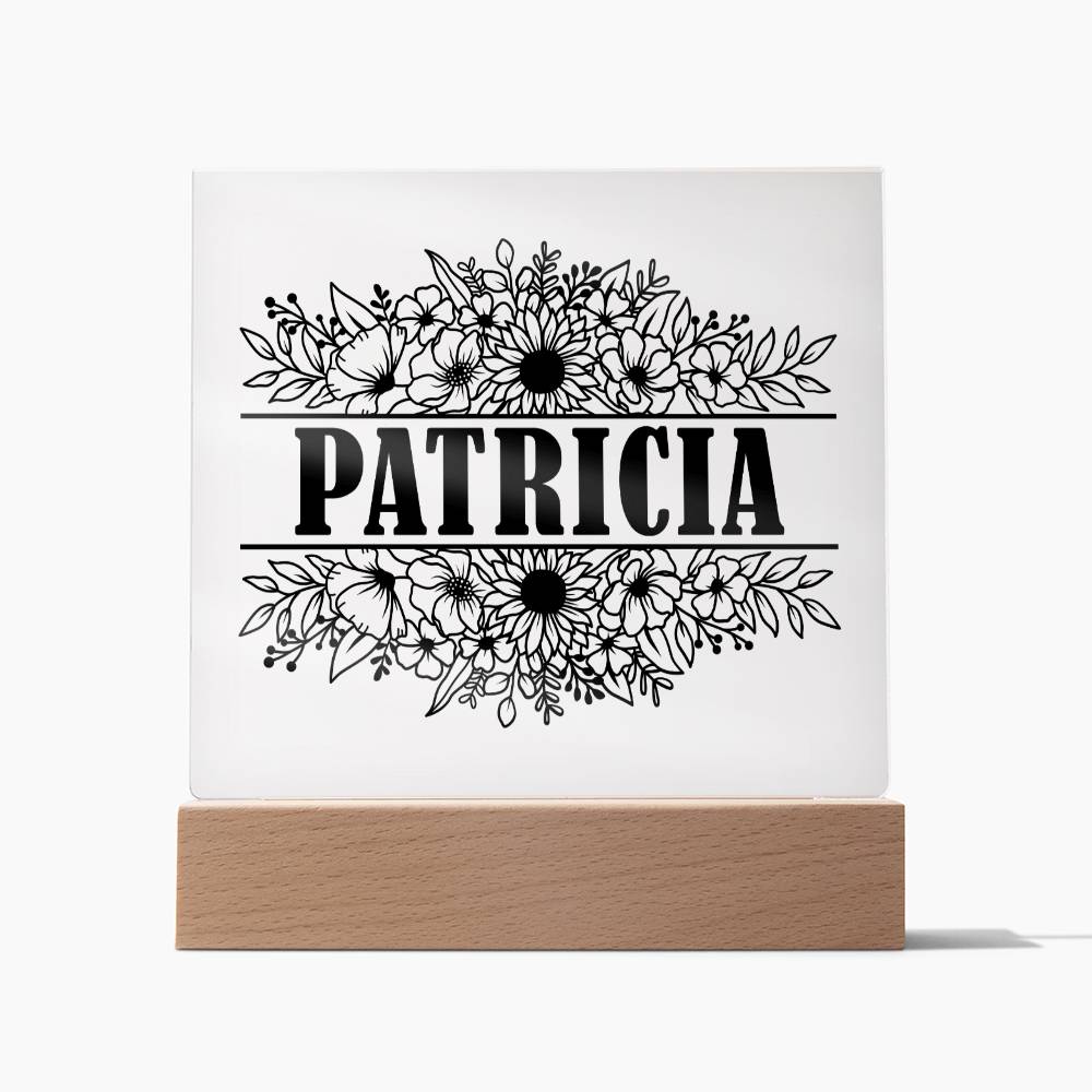 Patricia v2 - Square Acrylic Plaque