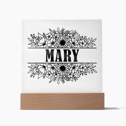 Mary v2 - Square Acrylic Plaque