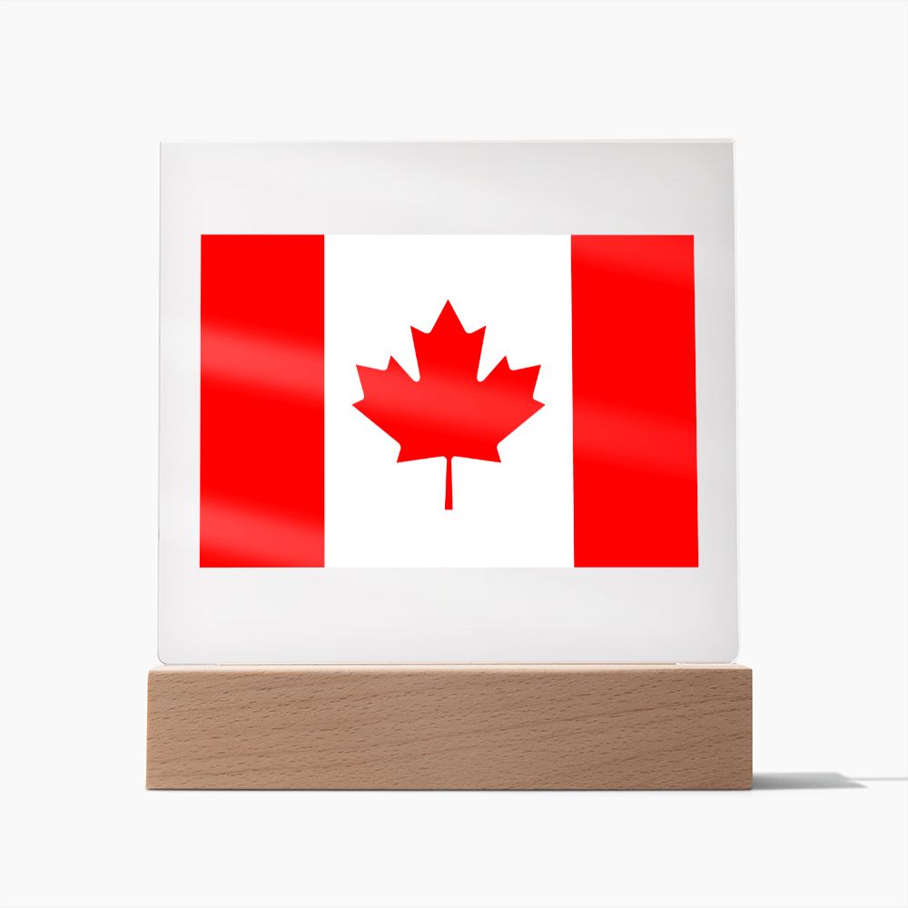 Canadian Flag - Square Acrylic Plaque