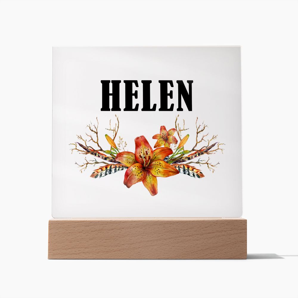 Helen v3 - Square Acrylic Plaque