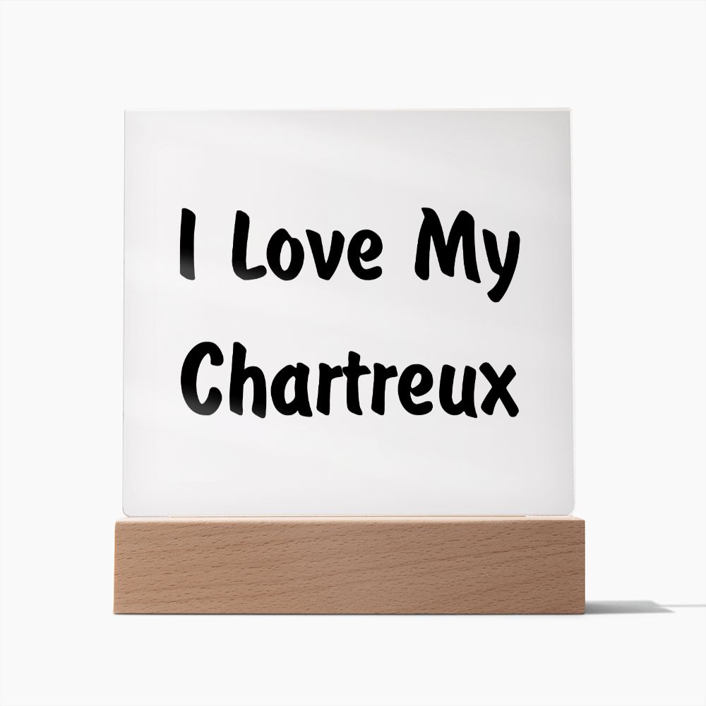 Love My Chartreux - Square Acrylic Plaque
