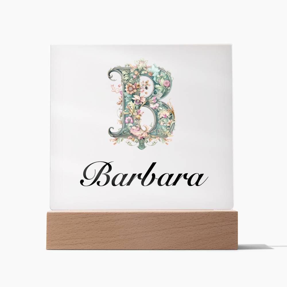 Barbara 01 - Square Acrylic Plaque
