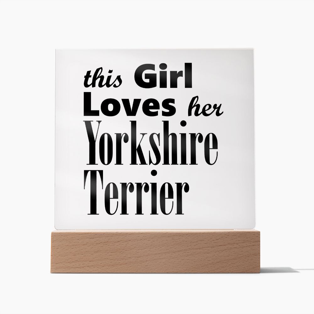 Yorkshire Terrier - Square Acrylic Plaque